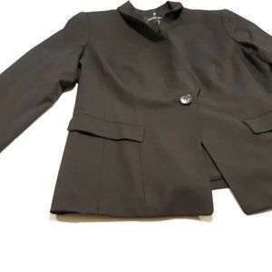Lafayette 148 Womens Blazer Jacket Size 12 Solid